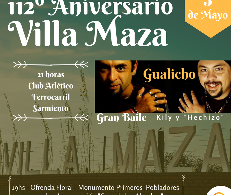 Villa Maza celebrará su 112º aniversario con inaguración y show