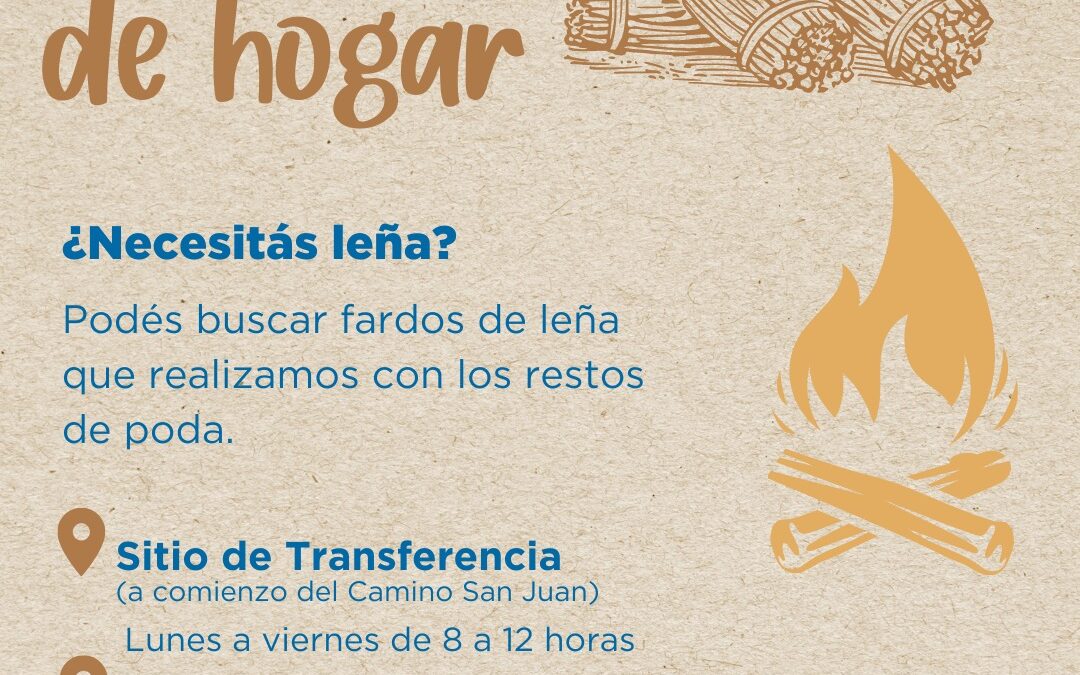 Calor de Hogar: el municipio distribuye fardos de leña hechos con restos de poda