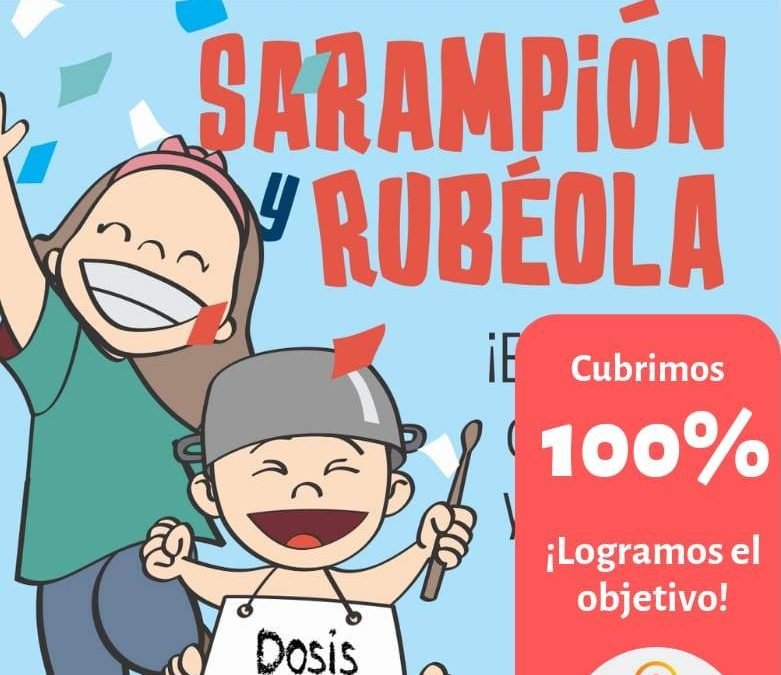 Adolfo Alsina logró el 100 % de la meta de vacunación contra Sarampión y Rubéola