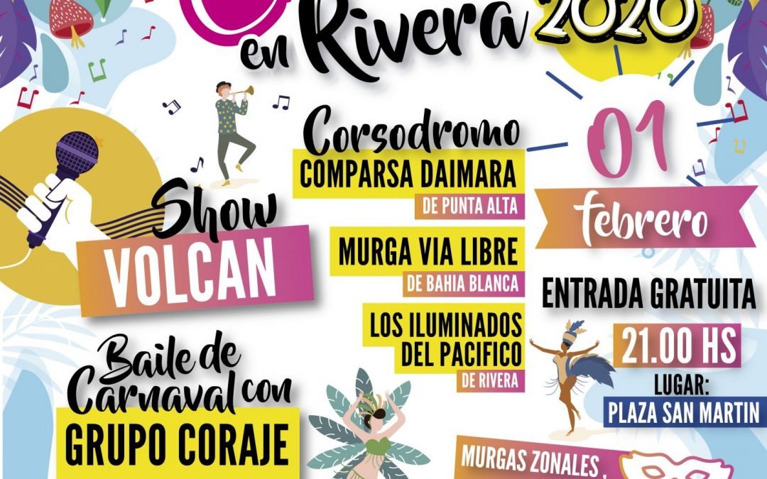 Carnaval de Rivera: continúa abierta la inscripción para participar