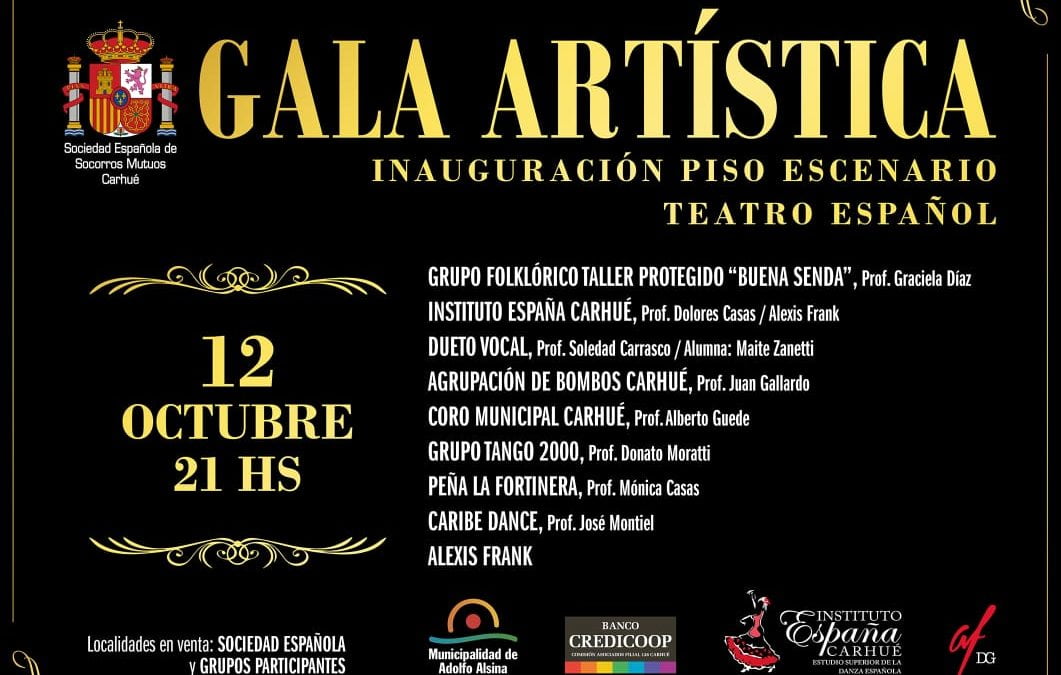 Con una Gala Artística se inaugurará el piso del “Teatro Español”