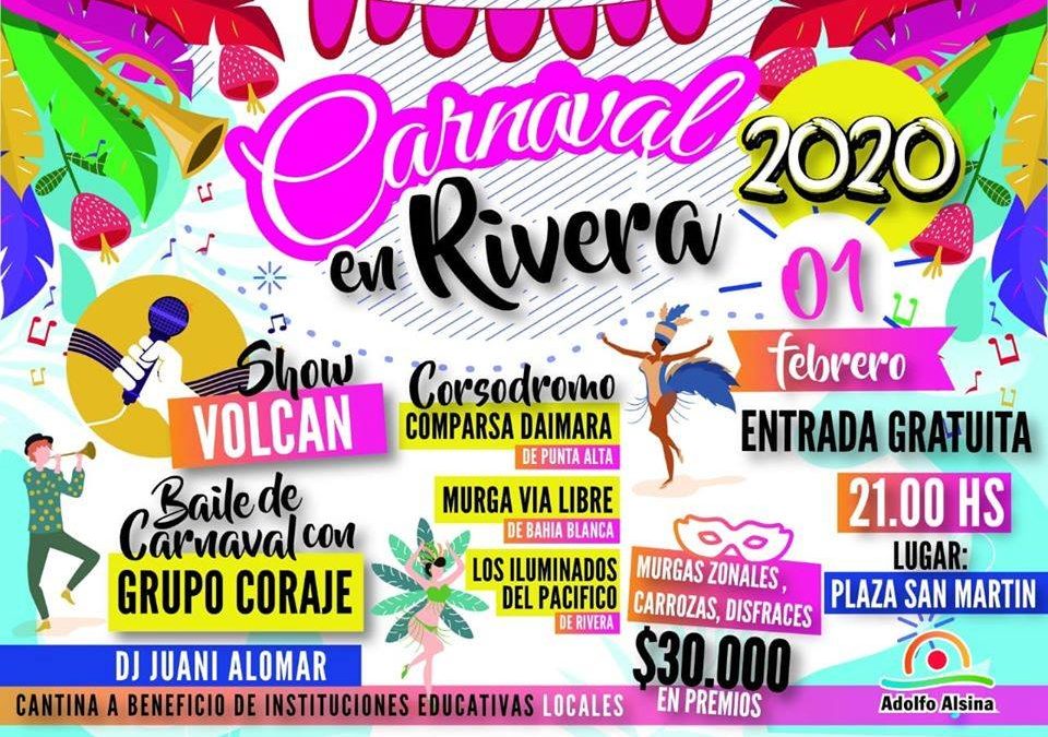 Mañana se presenta el grupo Volcán en los Carnavales de Rivera