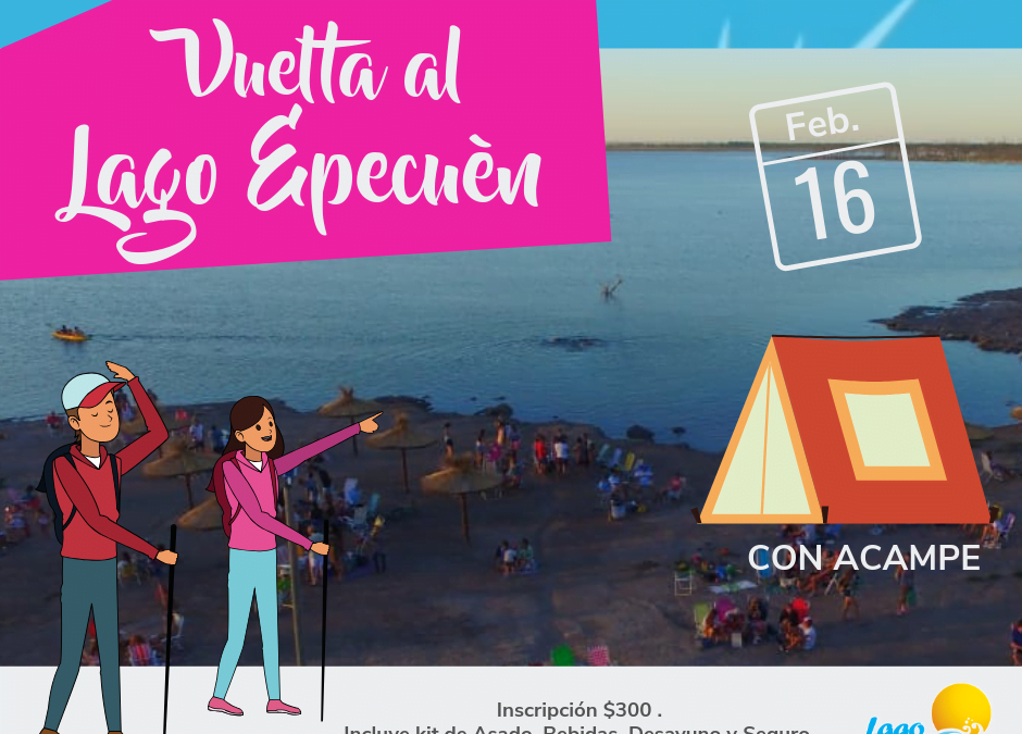 El 16 de febrero se realizará la Vuelta al Lago Epecuén con acampe